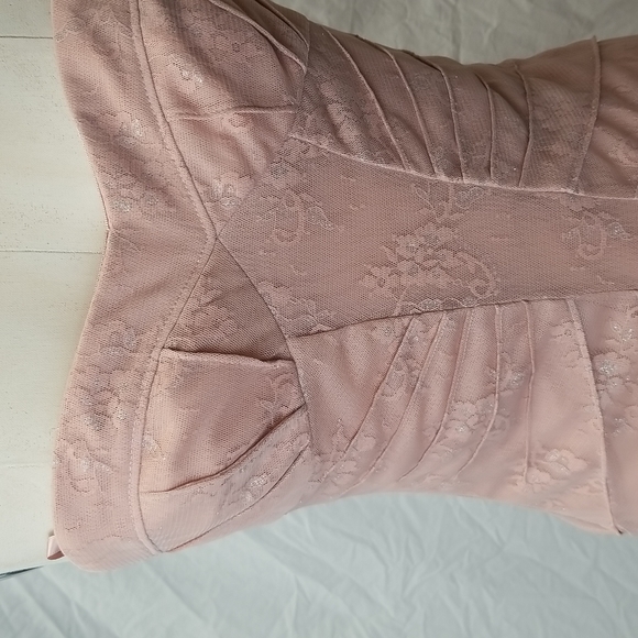 BCBGMaxAzria Strapless Convertible Lace Dress Evening Gown Size 0 NWT - Picture 4 of 10